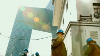 OMA plante die Zentrale fr China Central Television. Filmstill aus REM  Tomas Koolhaas 
