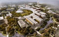 HENN schlagen fr den Campus der Westlake University eine Struktur vor, die sich aus vier Gebudekomplexen fr die Institute und einem verbindenden Academic Loop zusammensetzt.