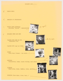 Children like...: office-produced list of children's favourite play and learning activities with photographic illustrations. 1960s. Cornelia Hahn Oberlander fonds. Collection CCA, Montral. Gift of Cornelia Hahn Oberlander  Cornelia Hahn Oberlander