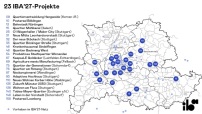 Karte der 23 Projekte fr die IBA'27 StadtRegion Stuttgart 