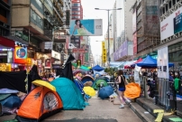 Umbrella-Movement, Hongkong, 2014. Foto:  Vicky Chan, 6. November 2014