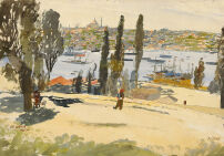 Oskar Leske. Das Goldene Horn in Istanbul, 1911 